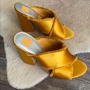 DOLCE VITA frayed satin heels ⚡️lowest markdown⚡️